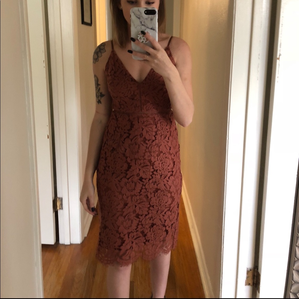 Burnt orange/brown beautiful Nordstrom ASTR dress.